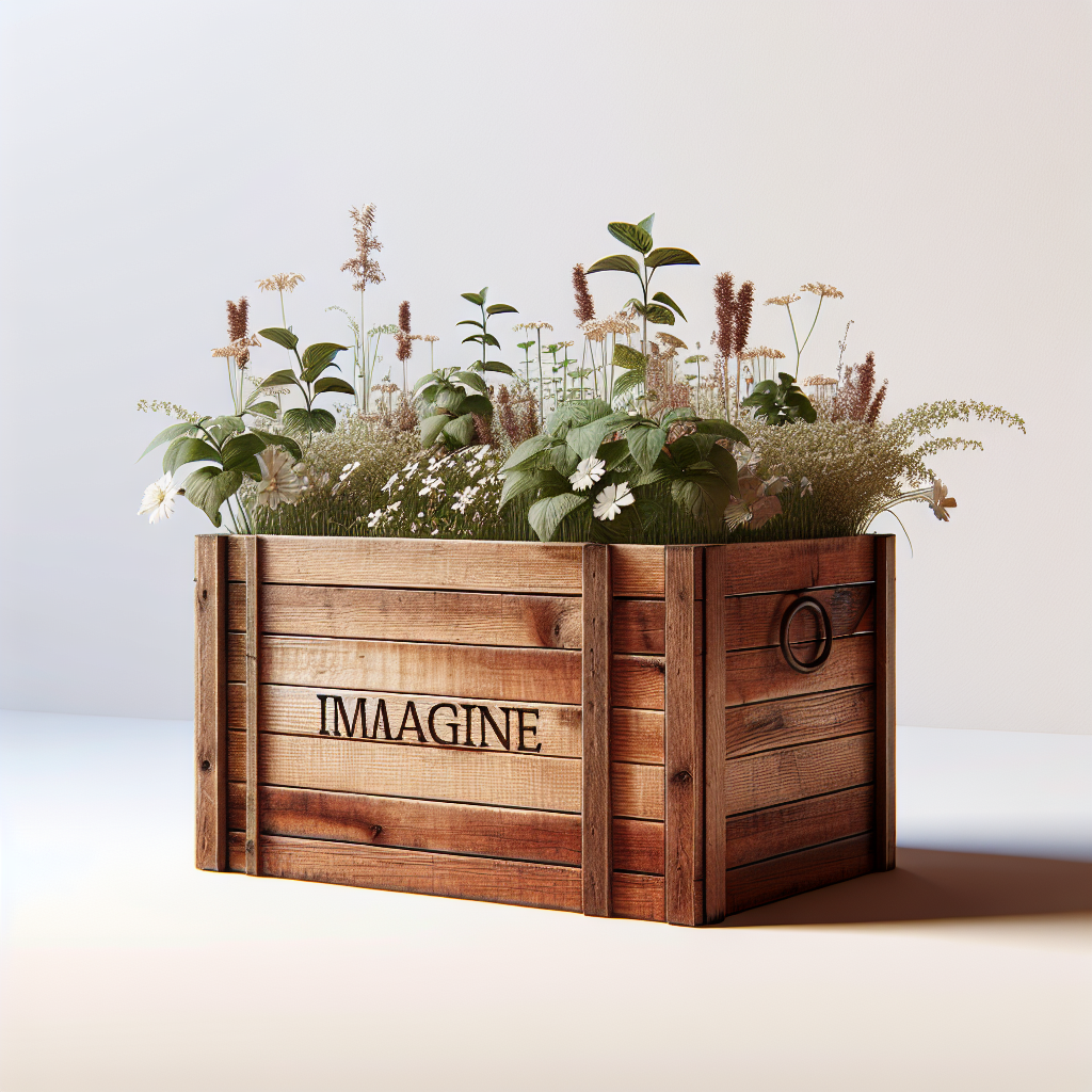 Rustic Wooden Planter Box