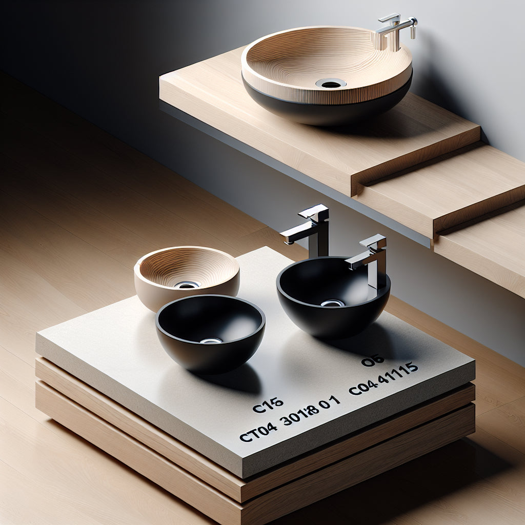 Counter-top + Vessel Sink: CT5001 3018 01 + C04 1616 or C04 1915