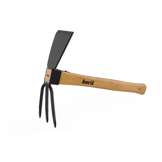 Hoe/Cultivator Combo with Wood Handle